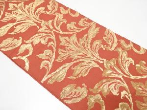 アンティーク　抽象花模様織り出し袋帯（着用可）